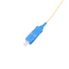 Pigtail SC/UPC PVC vienmodis Extralink G.657.A1 FTTH 900µm 1 m geltonas