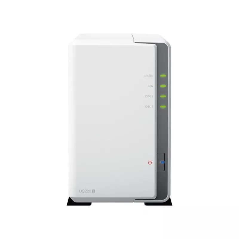 Synology DiskStation DS223J NAS/duomenų saugojimo serveris Staliniam kompiuteriui Realtek RTD1619B 1 GB DDR4 DiskStation Manager Baltas