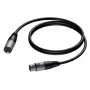 kabelis XLR MALE-XLR FEMALE 3 M