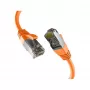 EFB-Elektronik CAT8.1 ORANŽINIS 1m RJ45 komutacinis kabelis S/FTP PIMF LSZH 2000MHZ 40GB tinklo kabelis Gamintojas: EFB Elektronik (EC020200279)