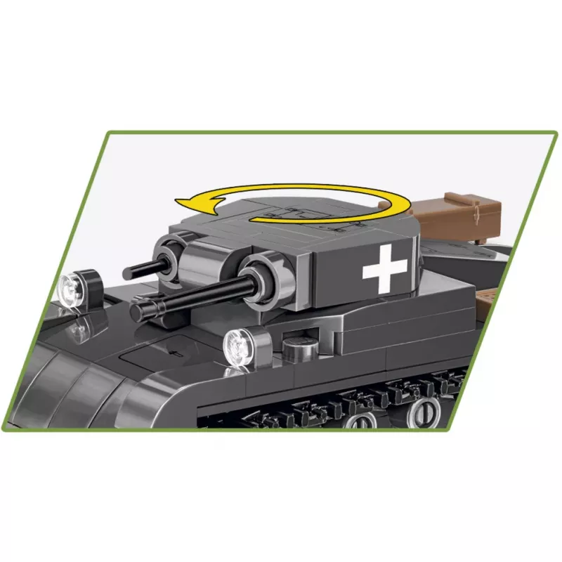 Statybinis rinkinys Cobi Panzer II Ausf. A — 250 dalių, juodas