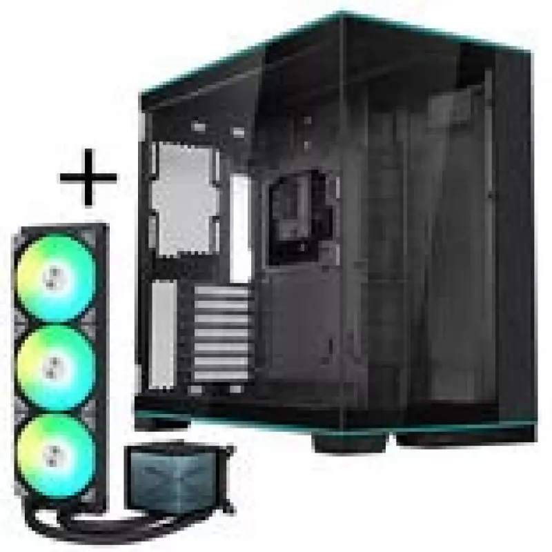 Lian Li O11D EVO RGB + TRYX PANORAMA ARGB pilnas skysčio aušinimas - juoda, 360 mm