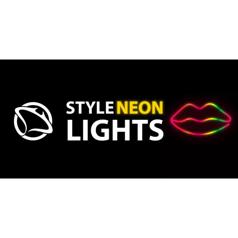 Neoninės lempos MANTA SNL61RGB LIPS RGB spalvą keičiantis dekoratyvinis ženklas, modelis SNL61RGB