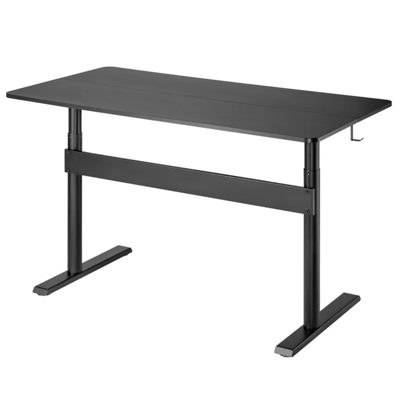 Ergo biuro stalas su stalviršiu, dujinė spyruoklė, reguliuojamo aukščio, darbui stovint ir sėdint, maks. aukštis 115 cm, ER