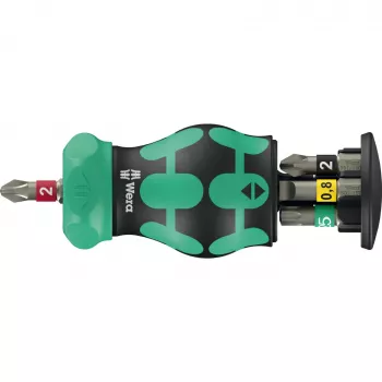 Wera Kraftform Kompakt Stubby magazine RA 2 atsuktuvų antgalių laikiklis 6 vnt.