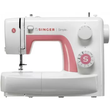 SINGER automatinė siuvimo mašina SIMPLE 3210 — elektrinė, 68 siūlių, 4 žingsnių kilputė, laisva rankovė, 5,5 kg