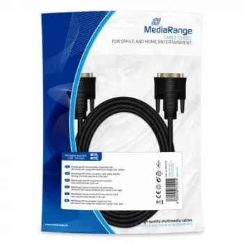 DVI kabelis MediaRange MRCS129 2 m Juodas