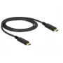 USB laidas DeLOCK 83661 USB 3.2 Gen 2 1m USB C juodas