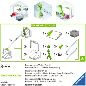 Ravensburger GraviTrax elementas Zipline priedas veiklos įgūdžių žaislams (27472)