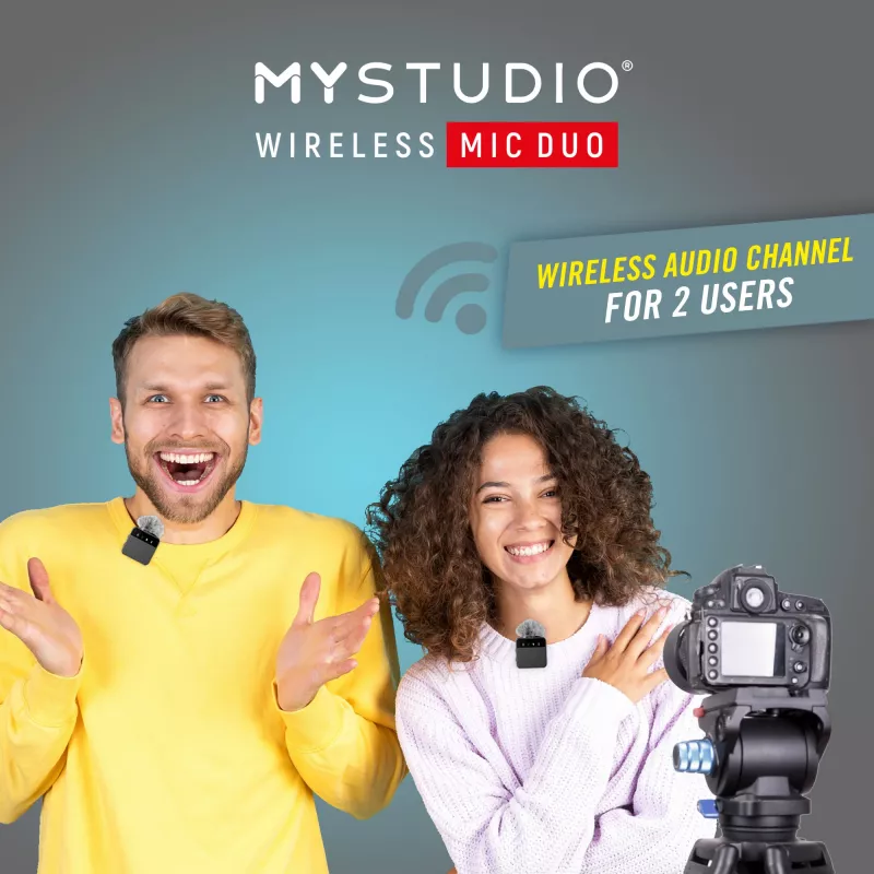Easypix MyStudio belaidis mikrofonų rinkinys Duo 62022