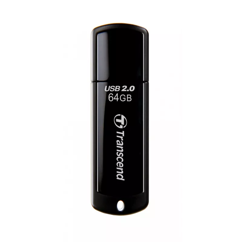 USB atmintinė Transcend JetFlash 350 64GB, USB 2.0, juoda
