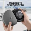 Ausinių dėklas Anker Soundcore Space One Pro su magnetiniais metaliniais mygtukais, pilkas