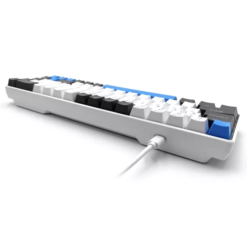 Mechaninė klaviatūra MEDIA-TECH MT1259 Red Core MX60, 60% formato, CHERRY MX Red jungikliai, RGB apšvietimas, USB, aukšto profilio klavišai