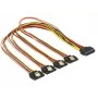 SATA laidas DeLOCK 60158 0,5 m SATA 15 kontaktų 4 × SATA 15 kontaktų įvairiaspalvis