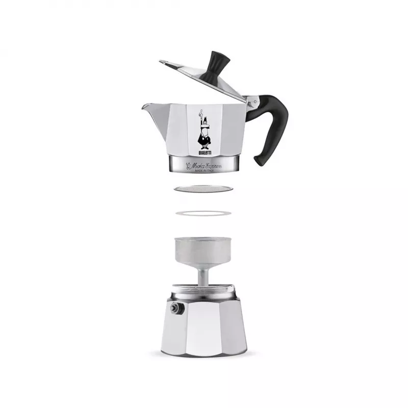 Bialetti Moka Express moka puodas 0,06 L aliuminis, juodas