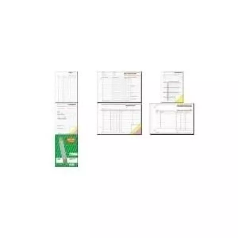 Užrašų knygelė/ataskaitų knyga Sigel SD030 A4, 2x40 lapų, susiūtas įrišimas