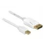 DisplayPort laidas DeLOCK 83482 Mini DisplayPort 2 m baltas
