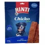 Šunų dresavimo skanėstai RINTI Chicko Maxi Duck 250 g — anties skonio, baltymai 52%, drėgmė 27%, be cukraus ir glitimo