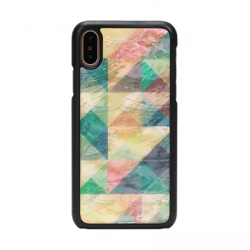 iKins išmaniojo telefono dėklas, skirtas iPhone XS / iPhone XS, Mosaic Juoda