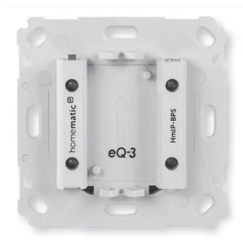 Prie sienos montuojamas belaidis mygtukų jungiklis Homematic IP HmIP-BPS, baltas, IP20, 71×71×43 mm