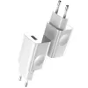 Kroviklis Baseus Quick Charger CCALL-BX02, 24 W maks., USB Fast Charge 3.0, baltas, 100–240 V