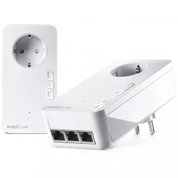 devolo Magic 2 LAN triple Powerline Starter Kit Powerline iki 2.400 Mbit/s, 3x Gigabit LAN (vienam įrenginiui)