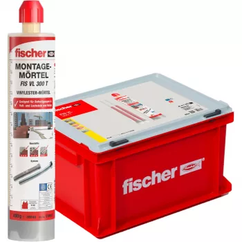 Injekcinis skiedinys FISCHER FIS VL 300 T HWK G pilkas — 20 kasečių po 300 ml