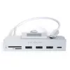 Nešiojamojo kompiuterio dokas / prievadų daugintuvas Satechi ST-UCICHS USB 3.2 Gen 1 Type-C, USB-A prievadai, SD/MicroSD, sidabrinis