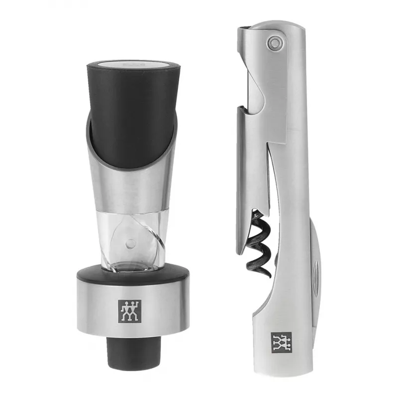 ZWILLING Sommelier vyno įrankių rinkinys — stačiakampis dėklas 100×190×42 mm, 2 vnt.