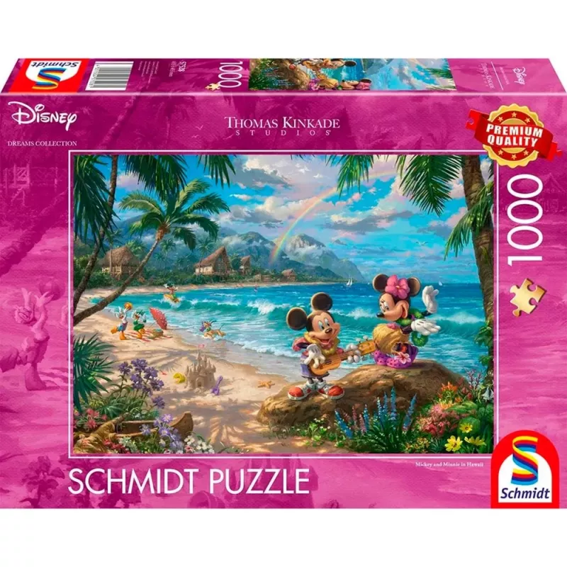 Puzzle Schmidt Spiele Disney Mickey and Minnie in Hawaii 1000 vnt.