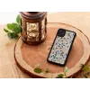 man and wood telefono dėklas, skirtas iPhone 11 — mėlynas trikampis ant juodo, apsauginis kietas korpusas