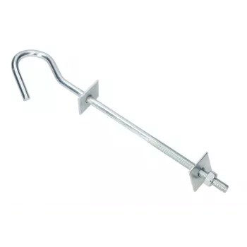 Kabelio kablys Extralink Hook for hanging brackets 12/230mm M12, sidabrinis