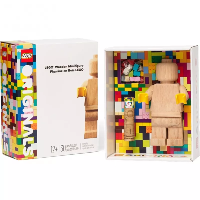 LEGO medinė minifigūrėlė, dekoracija Mediena