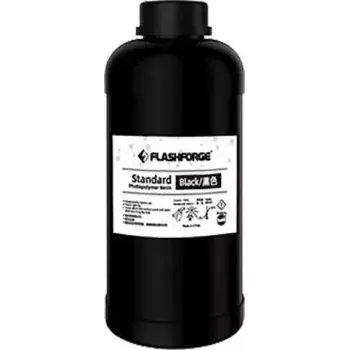 3D spausdinimo derva Flashforge UV/LCD Standard Juoda 1 L, 405 nm kietėjimo bangos ilgis