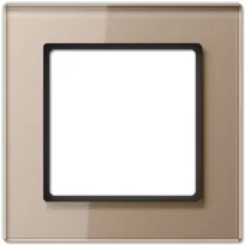 Sieninio jungiklio dengiamoji plokštelė JUNG AC 581 GL CH šampaninė stiklinė 84×84 mm