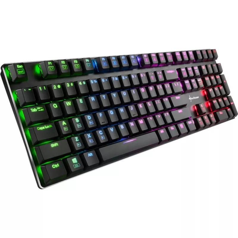 PureWriter RGB, Gaming Keyboard juoda, FR išdėstymas, Kailh Choc Low Profile Blue