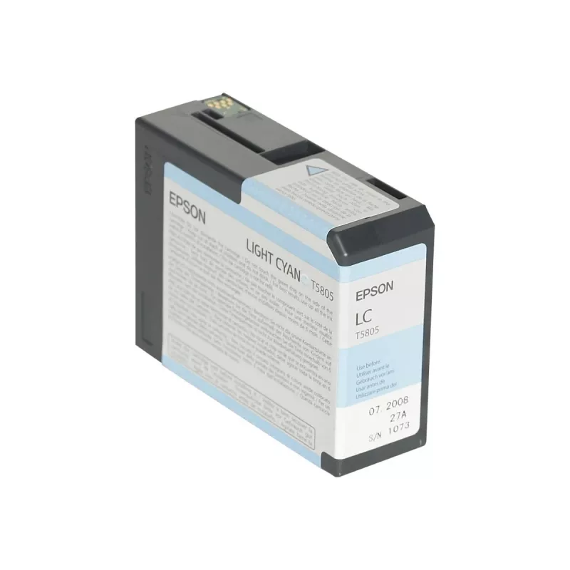 Epson Singlepack Light Žydra T580500, Light Žydra, pigmentinis rašalas, 80 ml, 1 vnt., viena pakuotė
