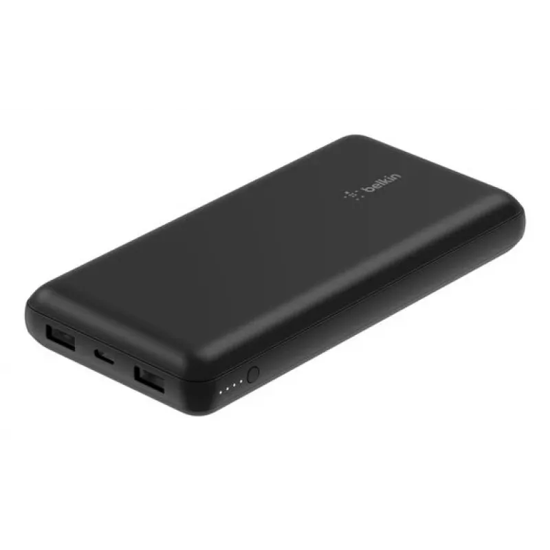 Belkin BoostCharge – Powerbank + kintamosios srovės maitinimo šaltinis – 20000 mAh – PD – 3 išvesties prievadai (24 kontaktų USB-C, 2 x USB)