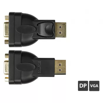 Adapter DisplayPort Stecker an VGA Buchse, 1920*1200 @60Hz, vergoldete Kontakte, Good Connections (DP-AD12)