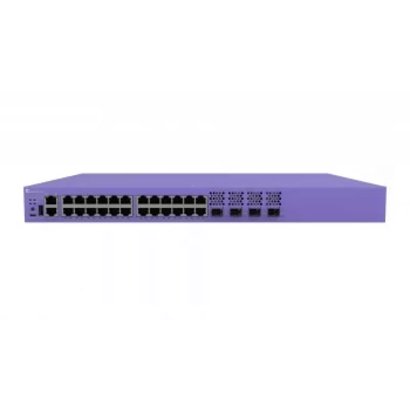 EXTREME 4220 24P PoE komutatorius — 24x Ethernet PoE prievadai, 4x SFP aukštyninės jungtys