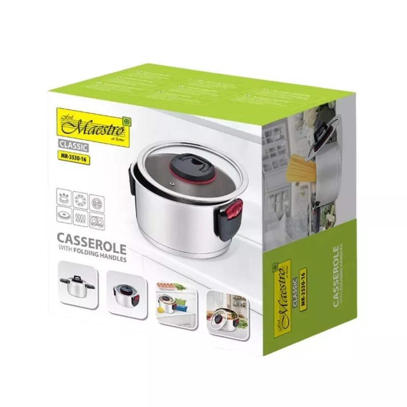 Maestro MR-3530-16 Puodas su sulankstomomis rankenomis, 1,6 l