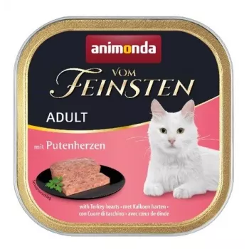 ANIMONDA Vom Feinsten Adult Turkijos širdelės - šlapias kačių maistas - 100g