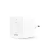 Belaidis išmaniųjų namų signalo plėtiklis NUKI Bridge — Bluetooth/Wi‑Fi, 230V, veikimo nuotolis iki 10 m, 60×60×50 mm, baltas