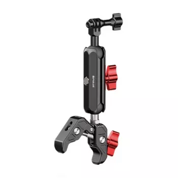 PULUZ motociklo laikiklis sportinėms kameroms (įskaitant Osmo Action 5 Pro, Insta360 X5 / X4 / X3) (PU3211)