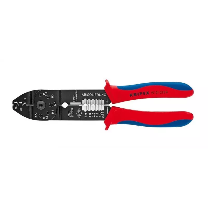 Knipex 97 21 215 B Užspaudimo įrankis Juoda, Mėlyna, Raudona