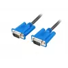 VGA (D-Sub) laidas LANBERG CA-VGAC-10CU-0050-BK — 5 m, kištukas-kištukas, feritas, PVC apvalkalas