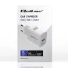 GaN įkroviklis QOLTEC 51823 20W USB maitinimo adapteris, 5V/20V išvestis