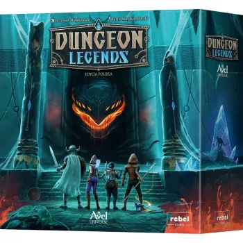 Stalo žaidimas „Rebel Dungeon Legends“ – lenkiška versija, kooperacinis požemių tyrinėjimo stalo žaidimas