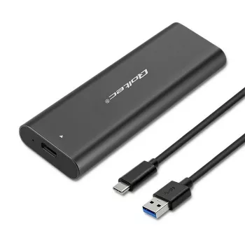 Qoltec 50311 saugojimo įrenginio korpusas SSD korpusas Juodas M.2