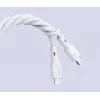 CB-SCL2 Baltas silikoninis kabelis Lightning-USB C USB Power Delivery USB-PD